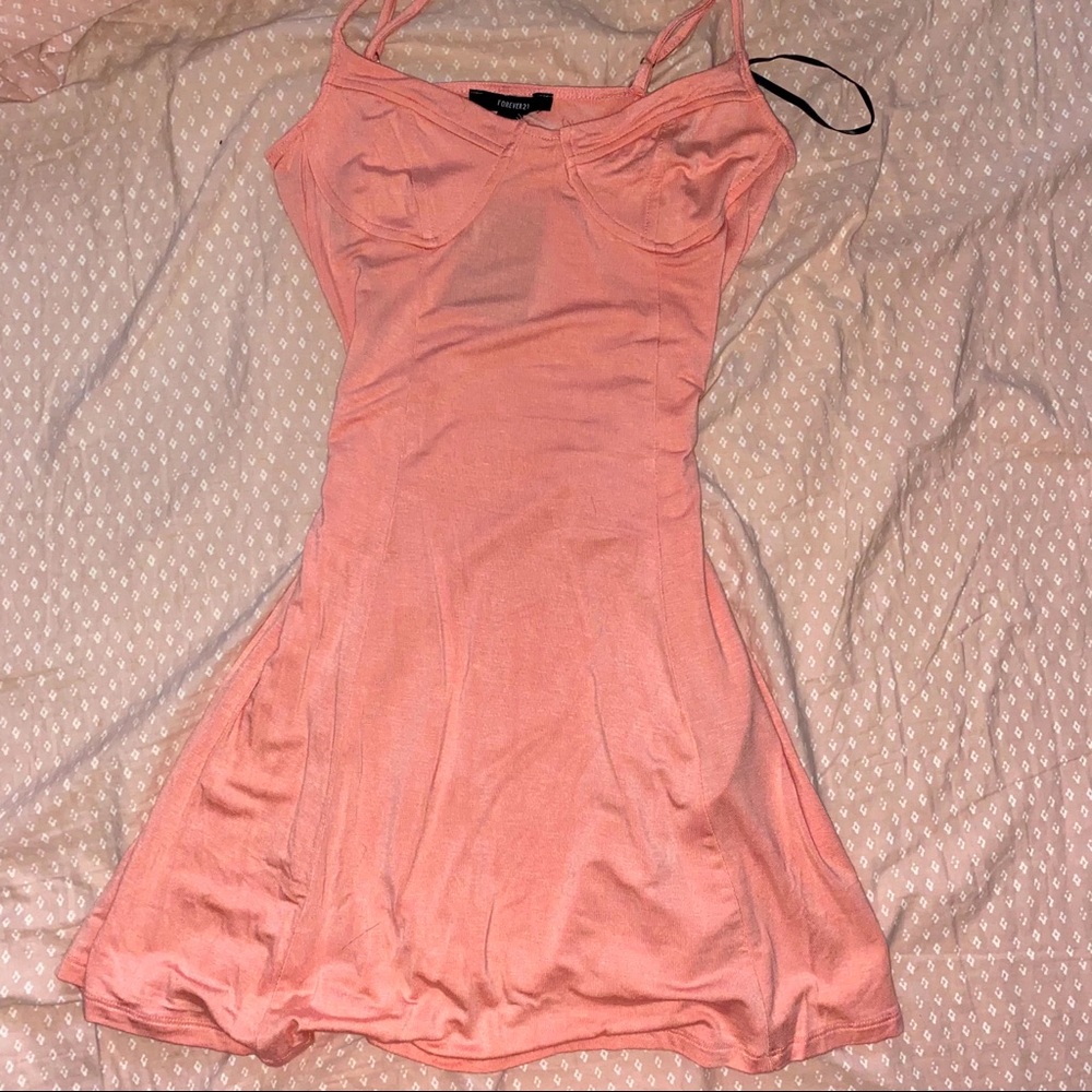 F21 Bustier flowy skater dress